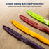 Paring Knife Set of 4 with Cover, 4.5" Premium Stainless Steel Paring Knives, Small Kitchen Knife Set for Fruit and
