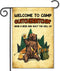 Welcome To Camp Quitcherbitchin Flag, 12x18 Double Sided Garden Flag, Outdoor Decorations for Campsite