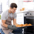 AVACRAFT Oven Mitts Pair, Flexible 100% Cotton with Heat Resistant Silicone, Thick Terry Cloth Interior, 500°F (Grey)