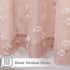 84 Inches 52" 2 MYSKY HOME Pom Pom Pink Sheer Curtains for Bedroom Girls Room Dusty Rose Curtains Long for Nursery Kids