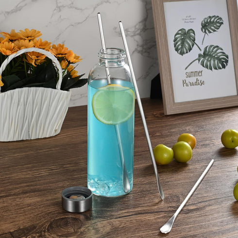 8 Pcs 10In/25.8cm Stainless Steel Coffee Stirrer Spoon, Reusable Cocktail Stirrer, Tiny Spoon, Dishwasher Safe