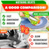 8.9" Salad Scissors for Chopped Salad Multiblade Food Scissor Chopper With Spring-Loaded System & Anti-Slash Head