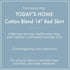 Today’s Home Classic Tailored Bed Skirt Dust Ruffle, Cotton Blend Design, Queen, 14" Drop Length, Ivory
