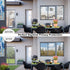 HooTown One Way Window Tint for Home, Daytime Privacy Mirror Film, Static Non-Adhesive, Heat Control, Anti UV (Silver,