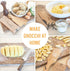 Set 2 9.5 inches Gnocchi Boards and Wooden Butter Paddles to Easily Create Authentic Homemade Pasta and Butter Without