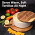 9 Inch, Tortillada - Tortilla Warmer Ceramic with Lid Bread Warmer, Pancake Warmer, Tortilla Holder with Lid