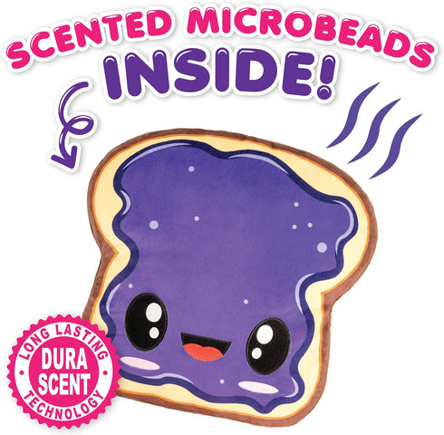 Scentco Smillows - Patented Gourmet Scented Stuffed Plush Pillows (Grape Jelly)- Accent, Throw, Decorative, Fun Pillows
