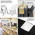 Premium White Spandex Chair Cover for Lifetime Folding Chairs