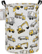 FANKANG Storage Basket, Nursery Hamper Canvas Laundry Basket Foldable with Waterproof PE