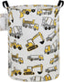 FANKANG Storage Basket, Nursery Hamper Canvas Laundry Basket Foldable with Waterproof PE