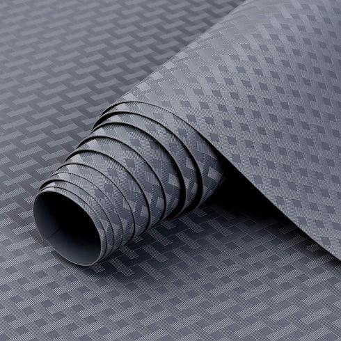 HooTown Shelf Liner Kitchen Cabinet Drawer Mats, 11.8 Inch Wide x 78.7 Inch Long, Non Adhesive EVA Plastic Waterproof