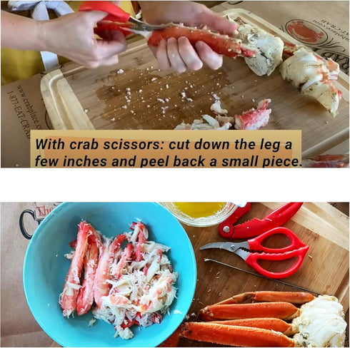 Criativo live 6 6.1 pieces Professional and durable Seafood scissors crab cracker stainless steel seafood scissors