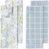 ELYN Microfiber Kitchen Dish Towel Set, Quick-Dry & Absorbent Waffle Weave Cleaning