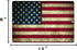 Rogue River Tactical USA American Flag Metal Tin Sign, 12x8 Inch, Rustic Wall Decor for Man Cave Bar