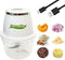 Electric Food Chopper Processor, 350ml Capacity, Stainless Steel Blade for Garlic, Veggies, Nuts, Portable