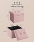 12.2 16.1 12.2 Inches, 286 lb, ULSF094R01 SONGMICS Small Folding Storage Ottoman, Foot Rest Stool, x x Ottoman