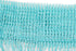 1x2 M Door String Curtain, Rare Flat Silver Ribbon Thread Fringe Window Panel Room Divider, Blue