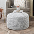 20x20x12 Inches Asuprui Pouf Ottoman Unstuffed Floor Poof Seat Pouf Ottoman Foot Rest Soft Foot Stool Fuzzy Chair Floor