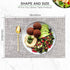 BETEAM Set of 6 Woven Vinyl Placemats - Washable, Durable Indoor Outdoor Table Mats -01 Smoky Grey