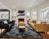 5x8 ONASAR Rugs for Living Room Bedroom, Fluffy Tie-Dyed Dark Grey Bedside Area Rug, Soft Plush Shaggy Floor Carpet