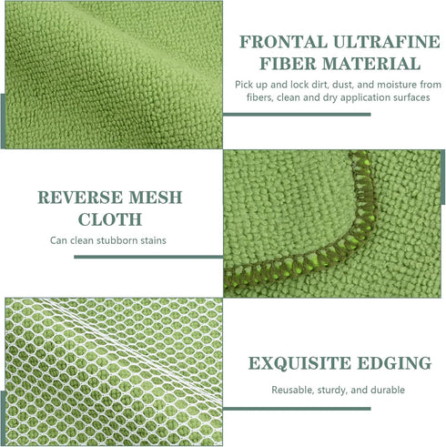 5 7.87inchx7.87inch 10pack SINLAND Microfiber Dish Cloth for Washing Dishes Dish Rags Best Kitchen Washcloth Cleaning