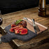 Coloch Black Marble and Acacia Wood Cutting Board, Decorative Chopping Board with Handle for Cheese, Steak, Fruit