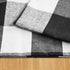 Black & White Cotton Buffalo Check Placemats Set of 4, Heat Resistant Dining Table Place Mats for Kitchen, 12 x 18