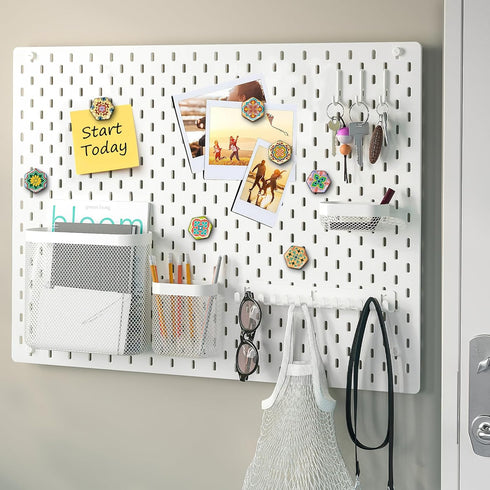 MORCART 30PCS Hexagon Fridge Magnets, Cute Decorative Magnets for Refrigerator and Office Gift