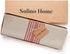Solino Home Striped Linen Placemats, Set of 4 - 100% Pure Linen Red and Natural Place Mats 14 x 19 Inch for Summer