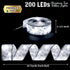 Vimorg 2.5Inch 66Ft 200 8 Christmas Decorations - x Led Christmas Tree Ribbon Lights with Lighting Modes, Battery