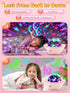 Kids Night Light Projector, 90 Lights 360° Silent Rechargeable Star Light, Dimmable Unicorn Night Light with Timer