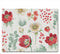 CounterArt Floral Traditions 3mm Heat Tolerant Tempered Glass Cutting Board, 10” x 8”, Dishwasher Safe
