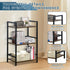 3 LOFTEY Book Shelf Small Bookshelf, Tier Industrial Short Bookshelf, Metal Open Shelf Bookcase for Living Room
