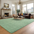 Sage-Green Area Rugs for Bedroom, Living Room, 4x6 Feet Indoor Memory Foam Rug, Modern Washable for Kids Room