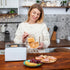 Toaster Tongs With Magnet, Bamboo Kitchen Utensils for Cooking & Holding Toast, 8" Long Natural Toxic Free Set