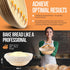 9" 34oz Complete Sourdough Starter Kit and Sourdough Bread Baking Supplies - Includes Banneton Proofing Basket