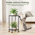 Josmimic 2-Tier 10.2in 16.4in Plant Stand Width Tall Flower Pot Rack Small Plant Table Metal For Indoor Outdoor