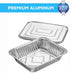 MontoPack Half Size Aluminum Foil Pans, 9x13 Tins for Cooking, Baking & Catering | Heavy Duty Disposable Cookware (20