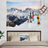 Shrahala Snow Tapestry, Large Wall Hanging for Bedroom or Living Room, Snowboard Theme (59.1 x 82.7)