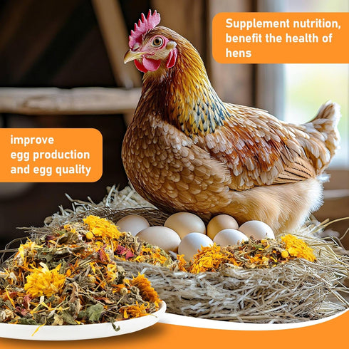 30oz Packed MAQIHAN Chicken Nesting Herbs - Dried Herb for Layer Feed,Coop and Run Insulation,Roosting Bars, Box