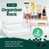 Oizeir Clear Spice Rack (2-Pack), 3 Tier Deep Spice Shelf Design for Cabinet, Acrylic Pantry Organizer for Seasoning