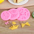 Bow Silicone Fondant Mold Crown Chocolate Candy Mold for Cupcake Top Decoration, DIY Craft Items