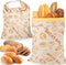 Sourdough Bread Bags for Homemade Bread, 2-Pack XL Reusable Beeswax Sourdough Storage
