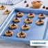 Farberware Easy Solutions Nonstick Bakeware - 10 Inch x 15 Inch Cookie Pan with Drop Zones, Blue