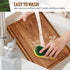Misawce 20x15x1.2 Inch X-Large Acacia Wood Cutting Board for Kitchen, Reversible Wooden Chopping Board Thick