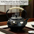27oz Tea(800ML) YJX Small Cast Iron Teapot for Stovetop, Japanese Tetsubin with Enamel, Beautiful Decorative Tea Pot