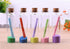 MaxMau 100 Sets of 20ml Glass Bottles with Cork Stopper, Small Clear Jars for Wedding Favors, Art Crafts