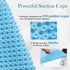 joiyota 27 15 Inches Silicone Bathtub & Shower Mat Non Slip, Bubble Massage Anti Slip Shower Floor Mat with x for Easy