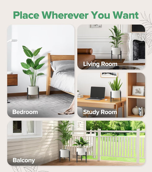 8 12 Inches 1 Pack, Plant Stand Indoor Adjustable, Metal Modern Indoor Plant Stand, Heavy Duty Plant Stands Outdoor