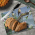 CounterArt Beautiful Songbirds Decorative 3mm Tempered Glass Cutting Board, 10” x 8”, Dishwasher Safe, USA Made